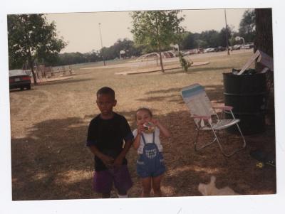 Mary Walker's grandchildren Donté and Allie