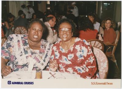 Eliza Butler with a Friend on Admiral Cruise Ship