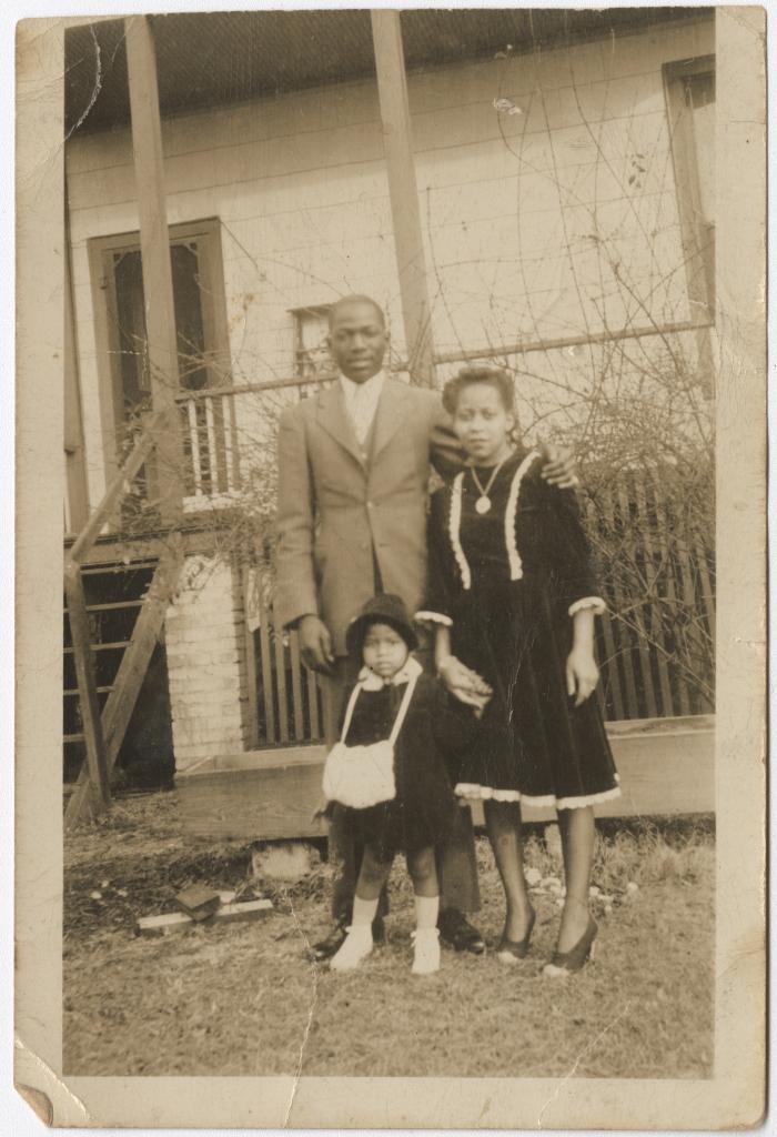 Photo of a Family Dressed Up for Church