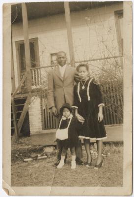 Photo of a Family Dressed Up for Church