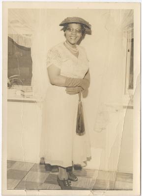 A Woman Dressed Up for Church