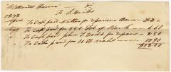 Receipt of Joseph Wickes IV