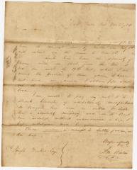 Letter to Joseph Wickes IV