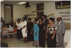 Group of People at a Religious Gathering