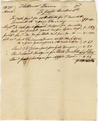 Receipt of Joseph Wickes IV