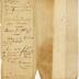 Fragment of letter; receipt of Joseph Wickes IV