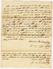Rental agreement of Joseph Wickes IV