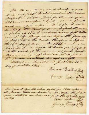 Rental agreement of Joseph Wickes IV