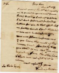 Letter to Joseph Wickes IV