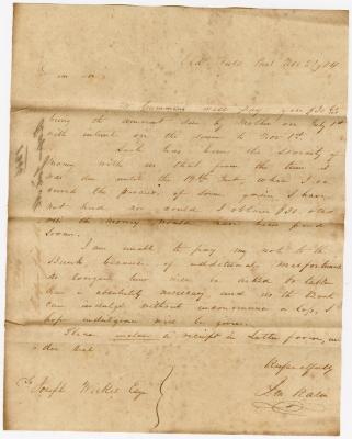 Letter to Joseph Wickes IV