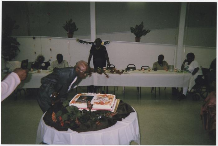 William Wesley Jackson celebrating his birthday