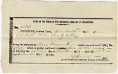Fire Insurance for Joseph Wickes IV