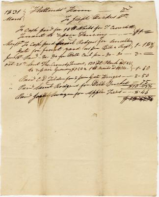 Receipt of Joseph Wickes IV