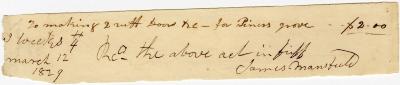 Receipt of Joseph Wickes IV