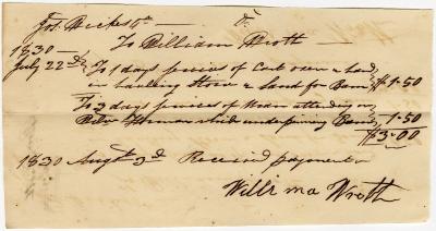 Receipt of Joseph Wickes IV