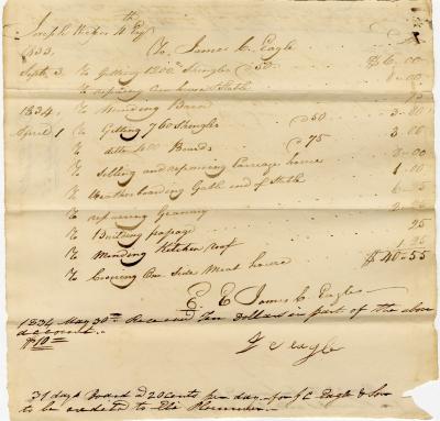 Receipt of Joseph Wickes IV