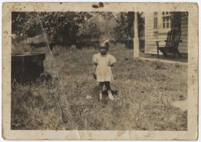 Little girl in a dress
