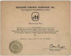 Beulah Jackson's Certification in "Zestful Living for Today and Tomorrow", 1944