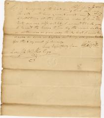 Letter to Joseph Wickes IV