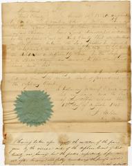 Ruling of Kent Co. Orphan's Court; Receipt of Joseph Wickes IV