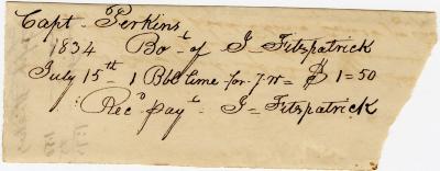 Receipt of Joseph Wickes IV