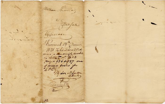 Note to Joseph Wickes IV