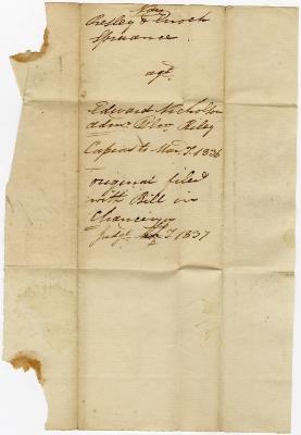 Note regarding Edward Nicholson