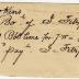 Receipt of Joseph Wickes IV
