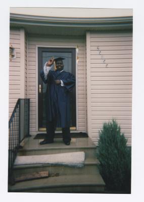 Jawan Harris on his graduation day