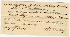 Receipt of Joseph Wickes IV