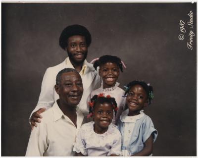 Perry Wilson Jr. and Perry Wilson Sr. Family Portrait, 1987