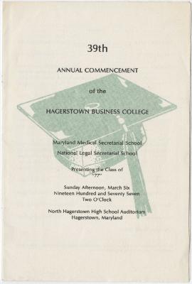 39th Annual Commencement of the Hagerstown Business School