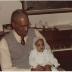 David and Aja Reid at home, 1981