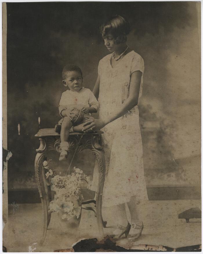 Grandmother Harriet Hynson with son Andrew Hynson