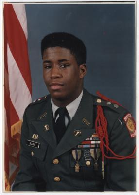 Joaquin Lamar Wilson in his JROTC Uniform