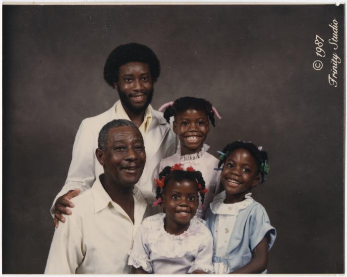 Perry Wilson Jr. and Perry Wilson Sr. Family Portrait, 1987
