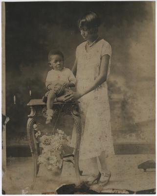 Grandmother Harriet Hynson with son Andrew Hynson
