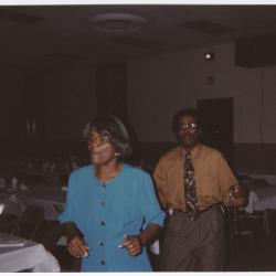 Hubert "Pie" Phillips and Jolly Phillips strike a dance pose