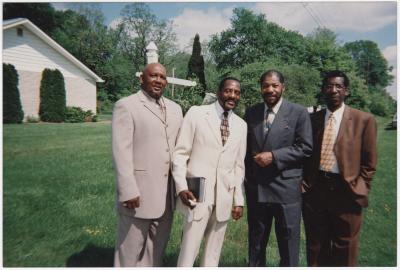 Donald Phillips, Jimmy Phillips, Robert Phillips, and Medford Phillips Dressed Up for Church