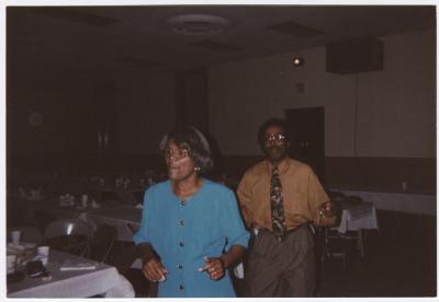 Hubert "Pie" Phillips and Jolly Phillips strike a dance pose