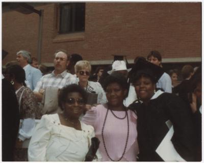 Carla Hynson with Family Members Peggy Blake and Irene Moore at her UMBC College Graduation