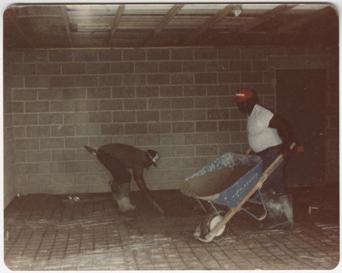 Men Working on Building the Jones' House