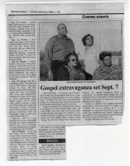 Announcement of Gospel Concert