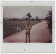 Two Boys Playing Outside