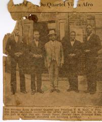 The Queen Anne's Quartet and Dr. Thomas Henry Kiah, 1929.