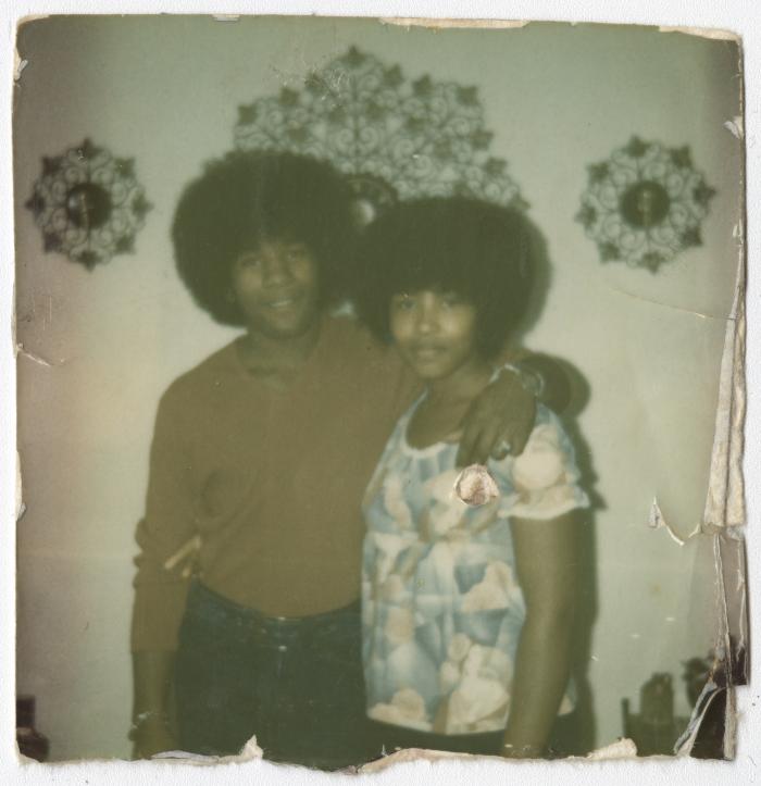 A Young Couple Posing for a Photo