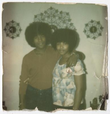 A Young Couple Posing for a Photo