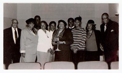 Ruth Briscoe receiving an award