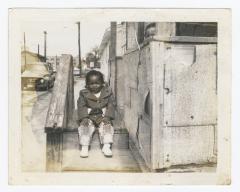 Jana Anderson Carter sitting on the steps