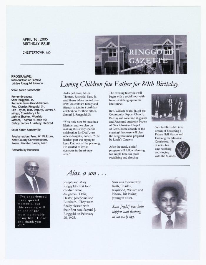 Ringgold Gazette Birthday Issue